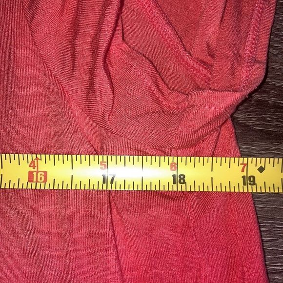 Lafayette 148 New York Tie Dye Crimson/Coral T shirt Size Medium - Picture 4 of 7